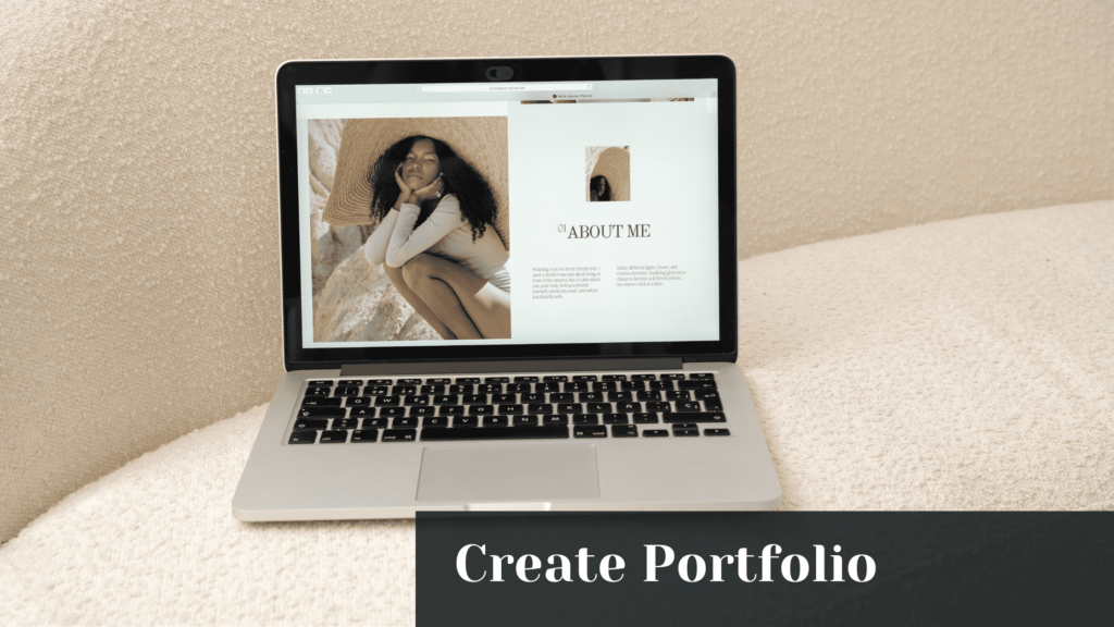 creating a portfolio website as a pinterest manager