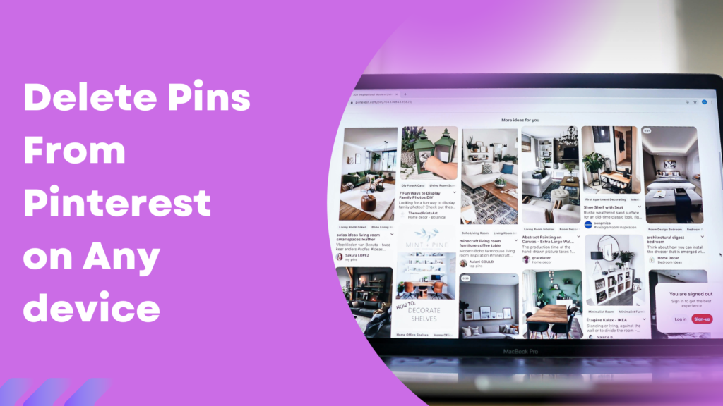 how to delete pinterest pins