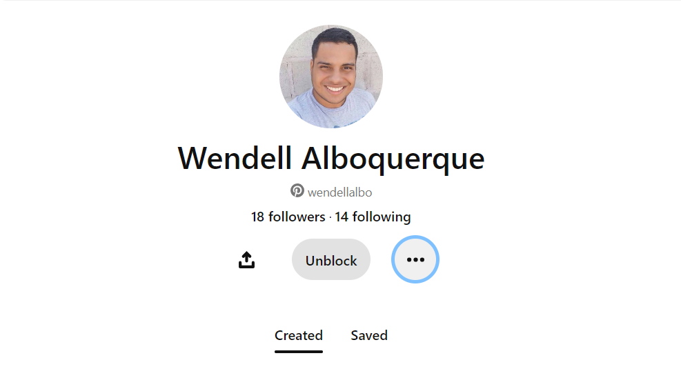 pinterest user named wendell