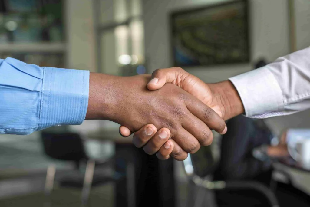 handshake importance in customer service